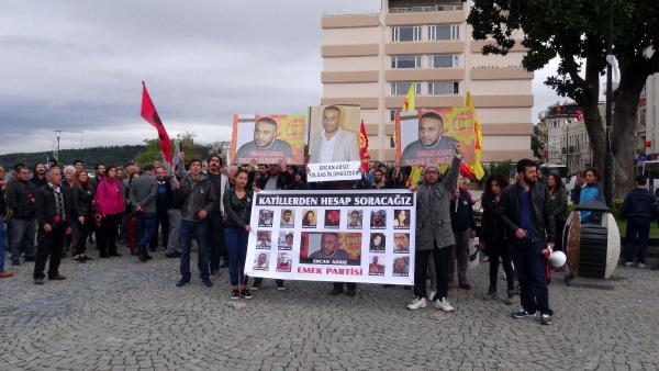 Ankara'daki patlamada ölen Ercan Adsız, Çanakkale'de anıldı