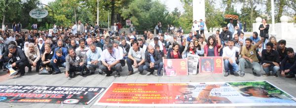 Gaziantep’te sendikalar protesto için iş bıraktı