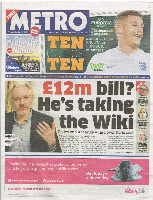 Assange’ın İngilizlere maliyeti 12 milyon sterlin