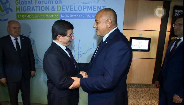 Ahmet Davutoğlu, Bulgaristan Başbakanı Boyko Borisov ile İstanbul'da bir araya geldi