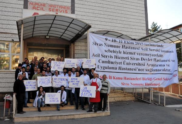 Sivas'ta Numune Hastanesi'nin taşınmasına esnaf tepkisi