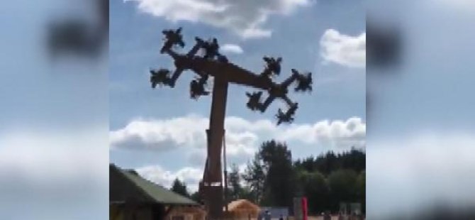 Lunaparkta tepki çeken oyun makinesi