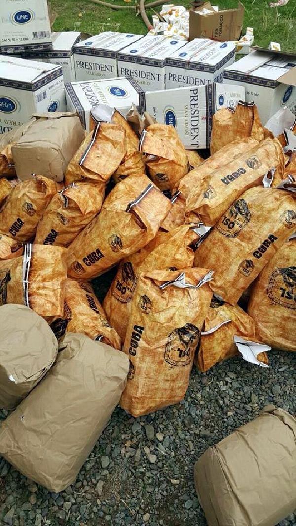 Elazığ'da 500 bin liralık kaçak sigara ve tütün ele geçirildi