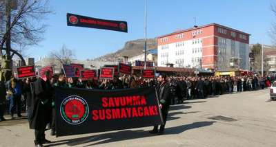 Tunceli'de, Baro Başkanı'na hapis cezasına protesto