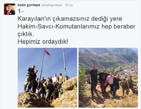 Beytüşşebap Kaymakamı: Karayılan'ın çıkamazsınız dediği yere hep beraber çıktık