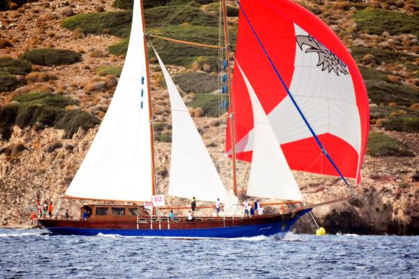 Bodrum yelkenli ahşap yat yarışları başladı (2)