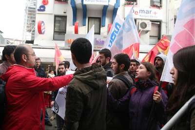 Patatesli protesto