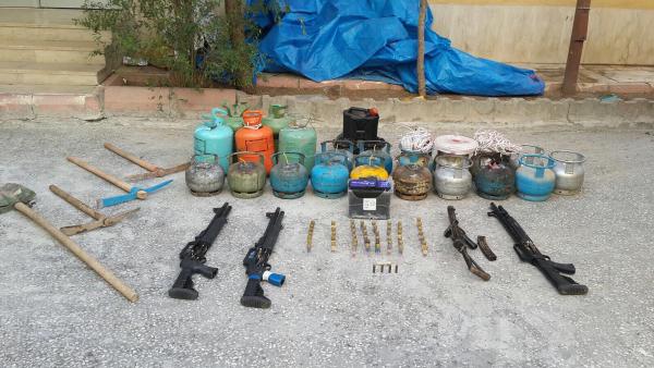 Şırnak'ta PKK'nın patlayıcıları ele geçirildi