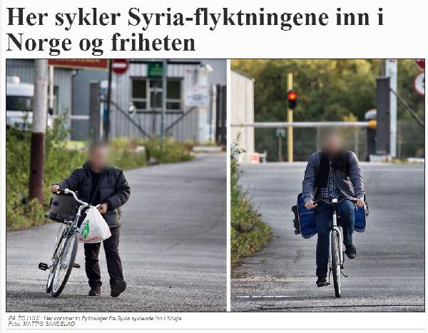 Norveç'e 1,500 bisikletli Suriyeli mülteci