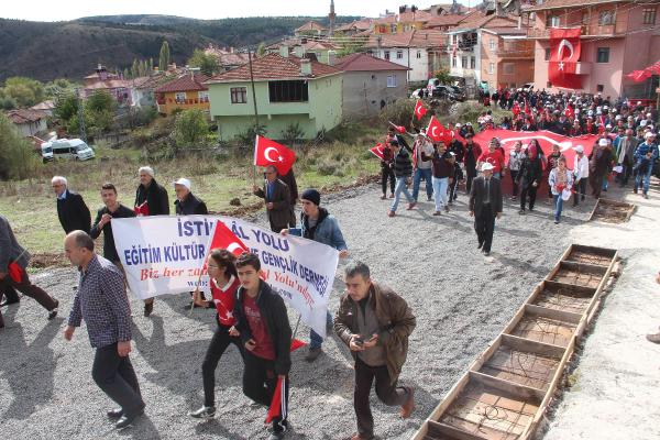 Çankırı'da 7'nci İstiklal Yolu Yürüyüşü