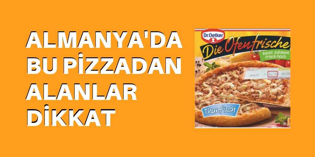 Almanya'da bu pizzadan alanlar dikkat
