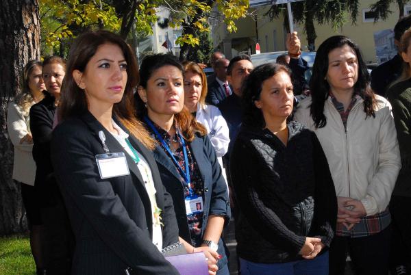 Muğla'da, sağlık çalışanlarından teröre tepki
