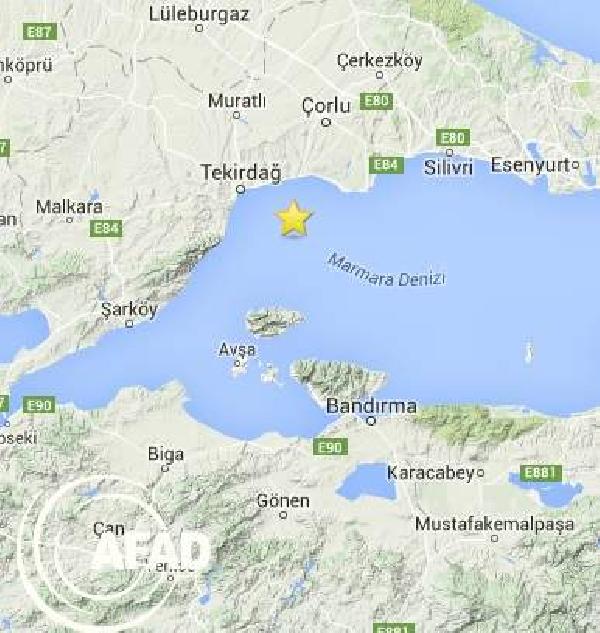 Marmara Denizi'nde 4.5 büyüklüğünde deprem (2)
