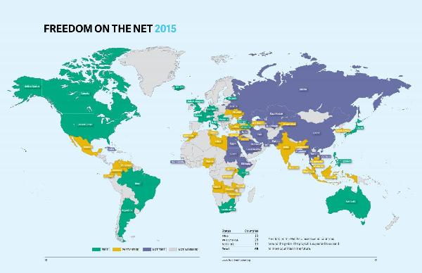 Freedom House: Türkiye'de internet 'kısmen özgür'