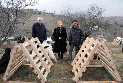 Hayvan severler, aç kalan sokak hayvanlarını besledi