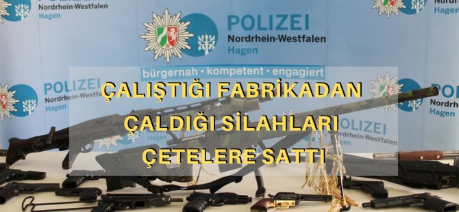 Yıllardır çalıştığı fabrikadan çaldı
