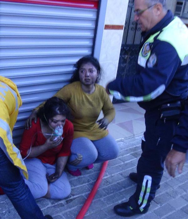 Öğrenci evinde korkutan yangın