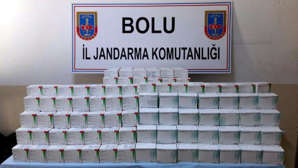 Bolu'da 190 bin liralık ilaç operasyonu