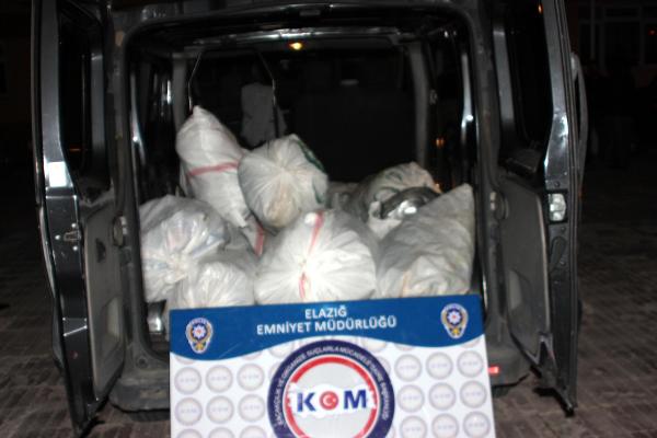 Elazığ'da 139 kilo esrar ele geçirildi