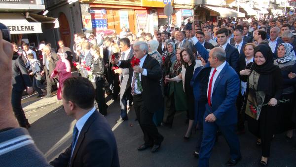 Kilis'te Ak Parti'den mehteranlı teşekkür yürüyüşü