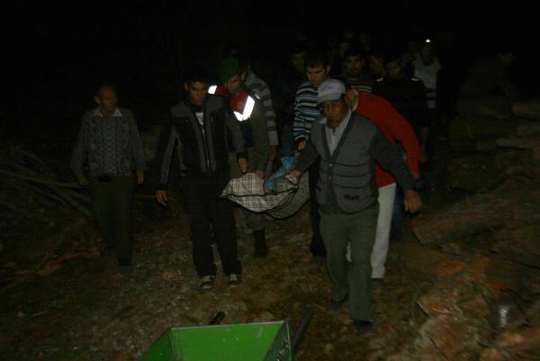 Üzerine kaya parçası düşen orman işçisi öldü
