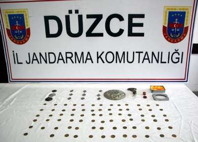 Düzce'de tarihi eser operasyonu