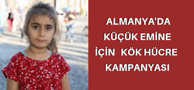 Almanya'da Emine için kök hücre kampanyası