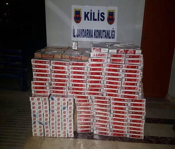 Kilis’te 11 bin 990 kaçak sigara ele geçirildi