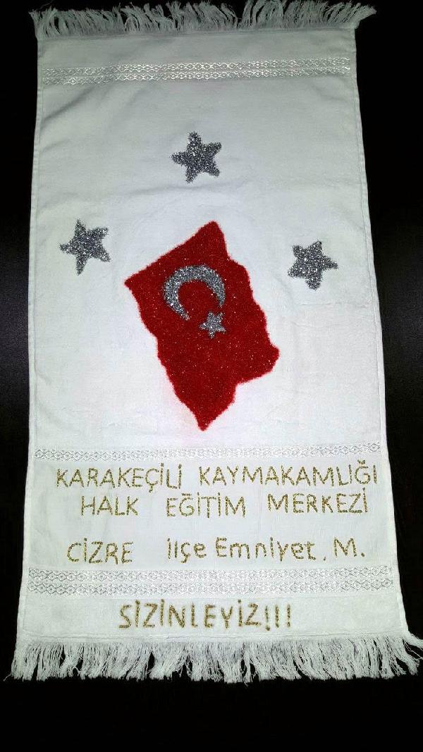 Kadın kursiyerlerden Cizre polisine duygu dolu hediye