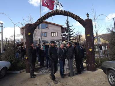 Jandarma önlemli havuz yıkımı