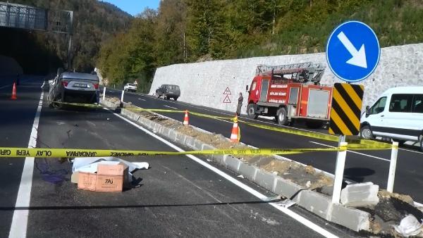 Takla atan otomobilden yola fırlayan sürücü öldü
