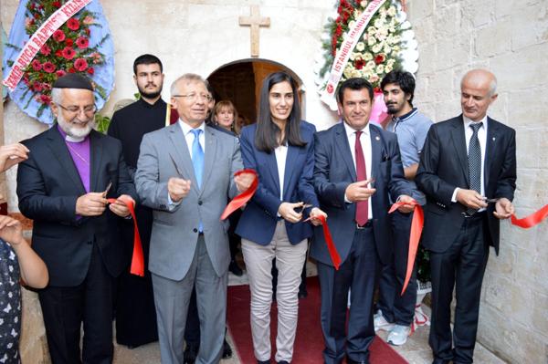 Mardin'deki Süryani Protestan Kilisesi ibadete açıldı