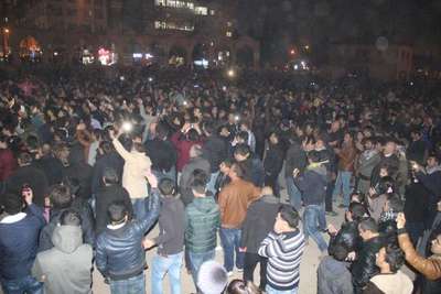 Şanlıurfa'da Kobani kutlaması
