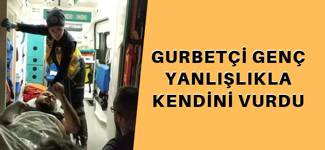 Tatile giden gurbetçi kendini vurdu