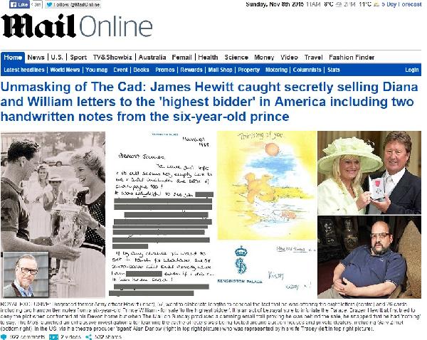 Prenses Diana’nın eski sevgilisi James Hewitt’e İngiltere’de büyük tepki