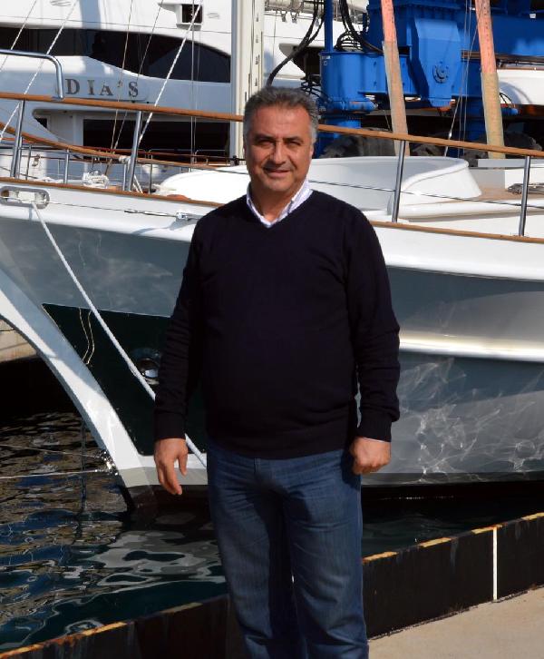 Bodrum'da 'Gül Sultan' isimli lüks yat denize indirildi