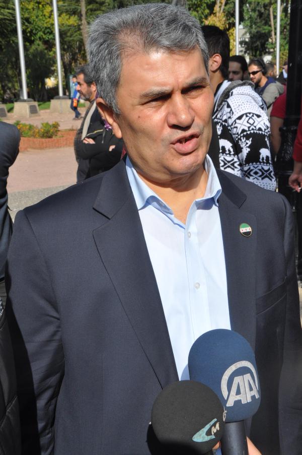Gaziantep’teki Suriyeliler Rusya’yı protesto etti