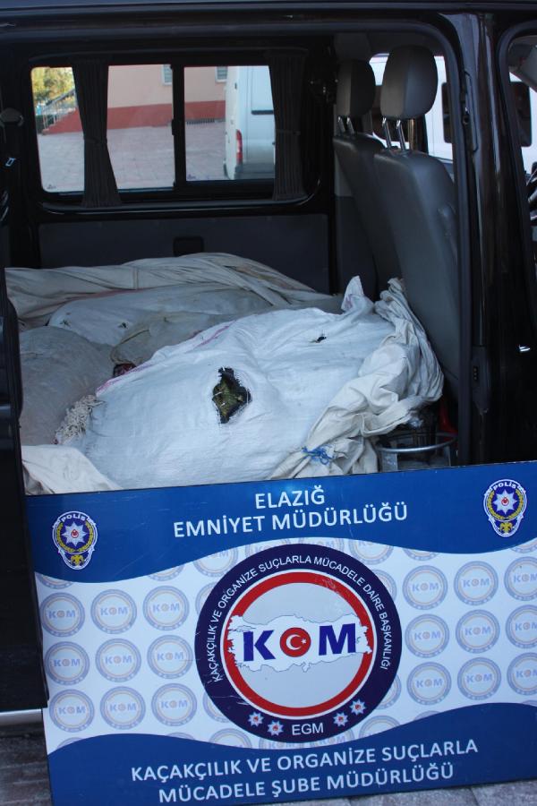 Elazığ'da 117 kilo 370 gram esrar ele geçirildi
