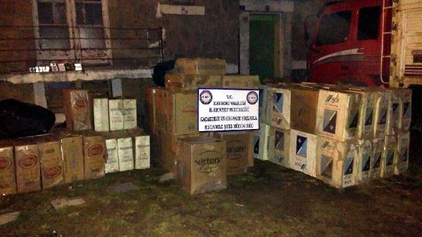 Patates yüklü kamyonda 70 bin paket kaçak sigara ele geçirildi