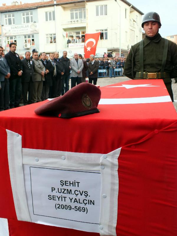 Şehit olunca bu yıl şehit arkadaşlarının mezarına gelemediler