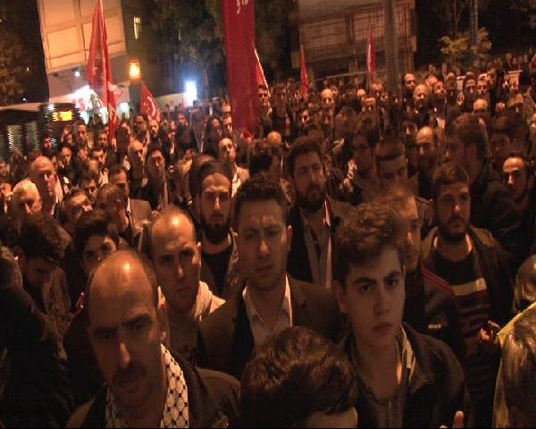 Bangladeş Konsolosluğu önünde protesto eylemi