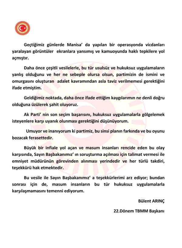 Arınç: Kaygılarımın ne denli doğru olduğuna üzülerek şahit oluyoruz