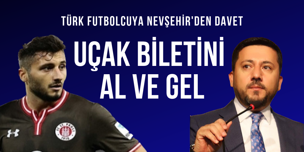 Türk futbolcuya Nevşehir'den davet