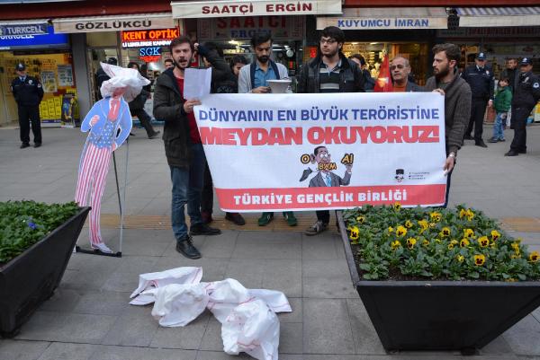 Karabük'te Obama protestosu
