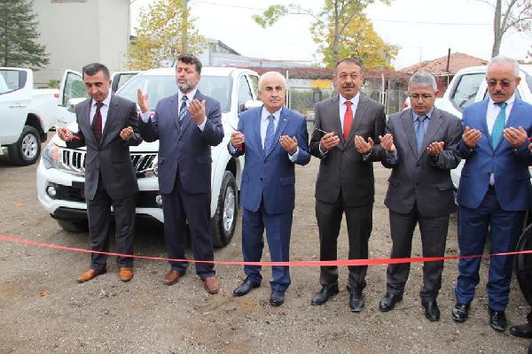 Edirne Valisi hizmet araçları için de kurdele kesti