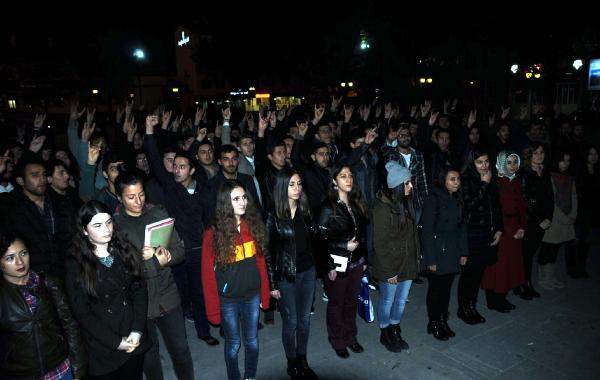 Tokat'ta Ülkü Ocakları'ndan İran'a tepki