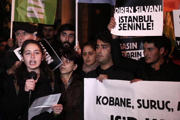 Silvan'daki olaylar ve Paris'teki terör saldırısı protesto edildi