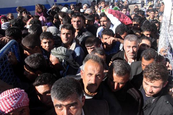 Kobani’ye dönüş yoğunluğu