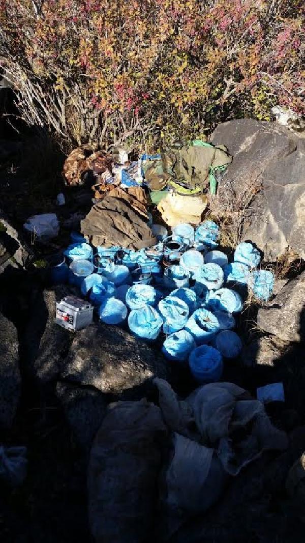 Ağrı Dağı eteğinde 9 PKK cephaneliği ele geçti