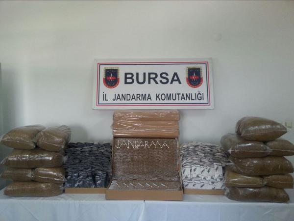 Bursa’da 24 bin paket kaçak sigara ele geçirildi